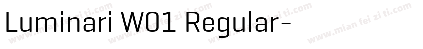 Luminari W01 Regular字体转换